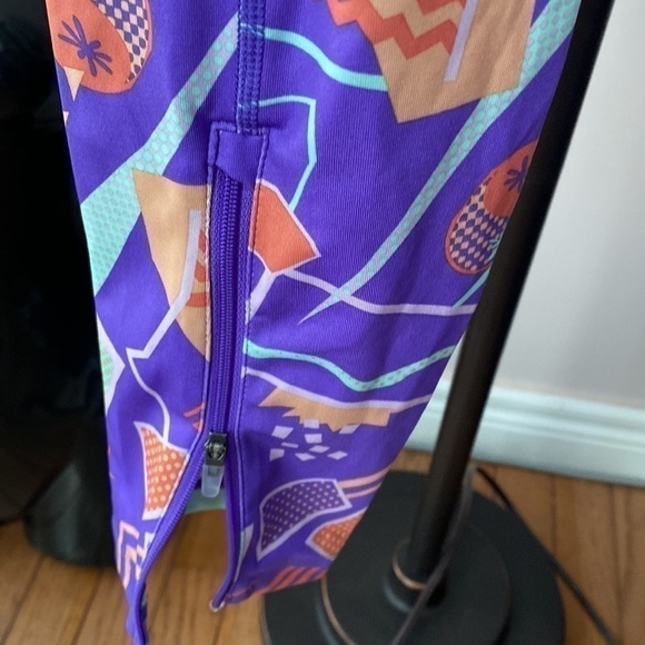 Nike Retro Run Women's 7/8 Mid-Rise Running Leggings with Pockets - Purple Sz M - Picture 8 of 11